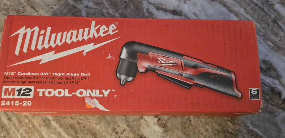 Дрель Milwaukee 2415-20 12 В беспроводная под прямым углом - только инструмент - Изображение 4 из 4