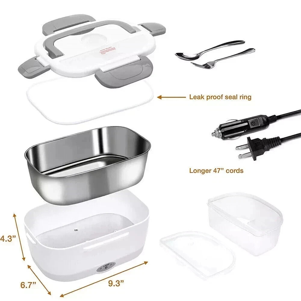 Cordless Electric Lunch Box for Adults Rechargeable Heated Lunch Box Food Warmer