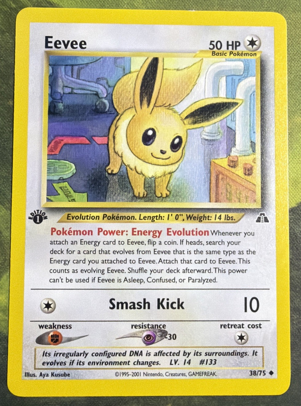 1st Edition Eevee 38/75 - Neo Discovery - Near Mint