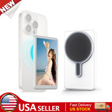 Phone Vlog Selfie Monitor Screen, Magnetic Phone Holder Clip PH01 MAXNMW White