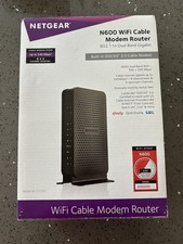 Netgear N600 802.11n Dual Band Gigabit DOCSIS 3.0 WiFi Cable Modem UNTESTED