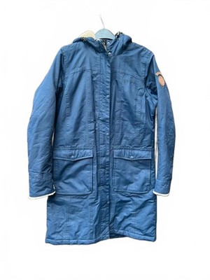 Regatta Womens Blue Parka Jacket Sherpa Lined Hooded Waterproof UK 14