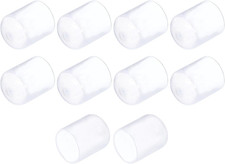 10Pcs Rubber End Caps 19Mm 3/4" ID Vinyl round End Cap Cover Screw Thread Prote