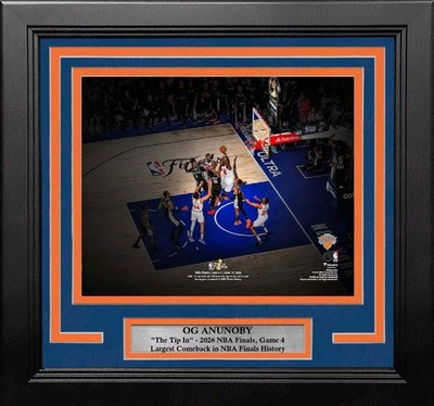 OG Anunoby Game-Winning Tip-In New York Knicks 8'' x 10'' Framed Basketball Photo