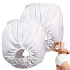 Reusable Waterproof Adult Diaper Covers for Adults Incontinence Products White