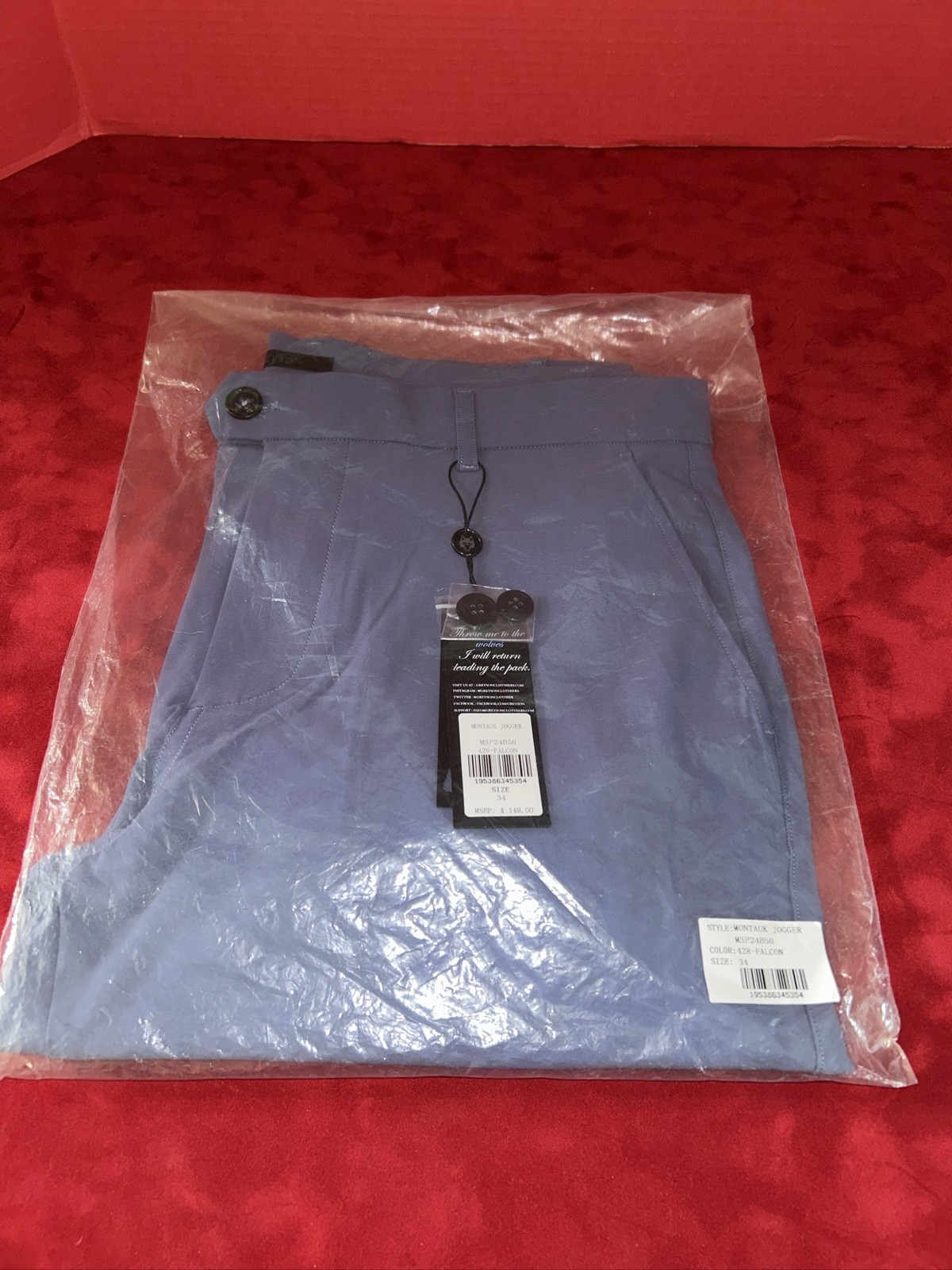 Jogger Greyson Montauk para hombre | 34 para hombre | azul halcón