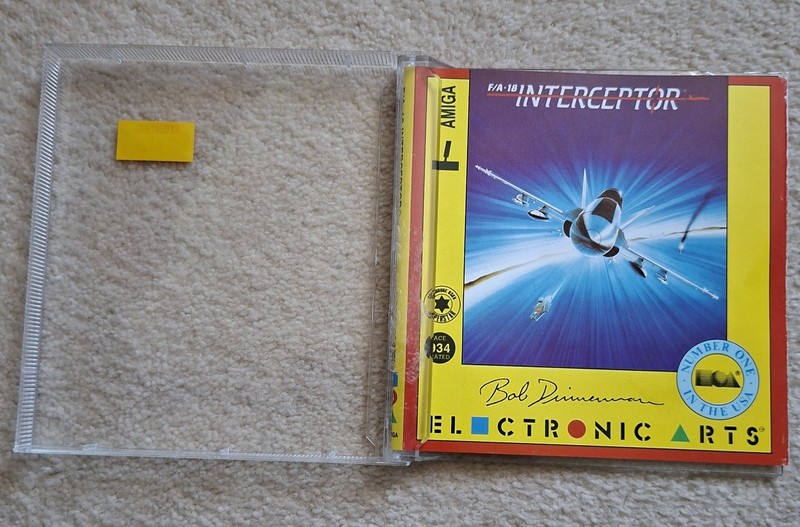 F/A-18 Interceptor By Electronic Arts Commodore Amiga Game Boxed - TESTED