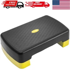 Multi-Height 18.9" Exercise Step Platform with Anti-Skid Surface for All Levels