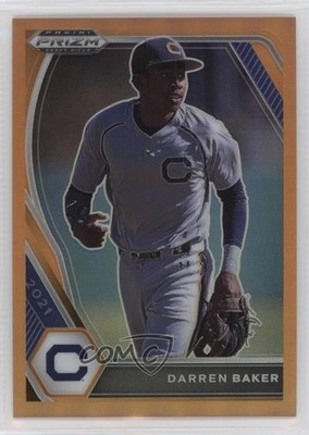 2021 Panini Prizm Draft Picks Neon Orange Prizm 4/50 Darren Baker #PDP202 03j5