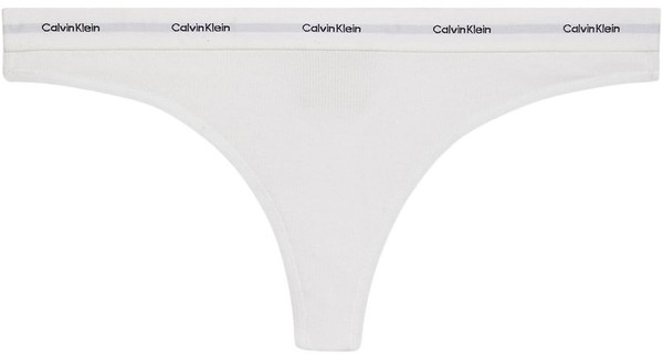 Calvin Klein Damen String LV00QD5357, GrößE L, Weiß, UnterwäSche, Slips-image