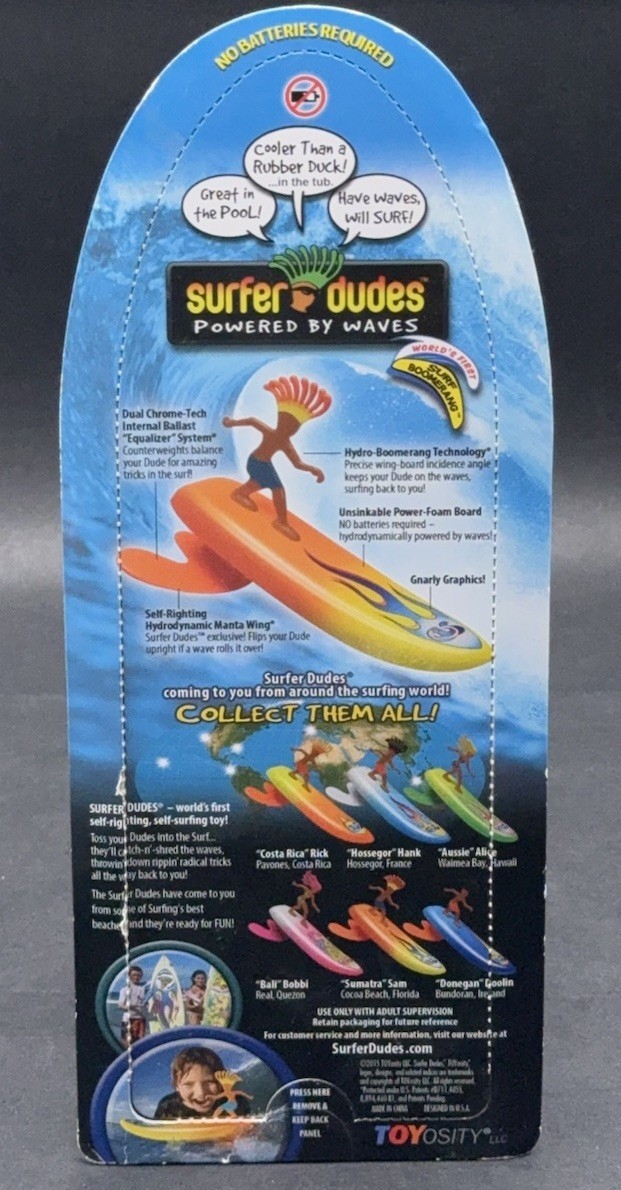 Frescobol 1946 SurferDudes Olivia Outer Banks | Surf Niño Juego de Playa | Mini-Surf powered by Les Wave | Beach Toy Wave Powered