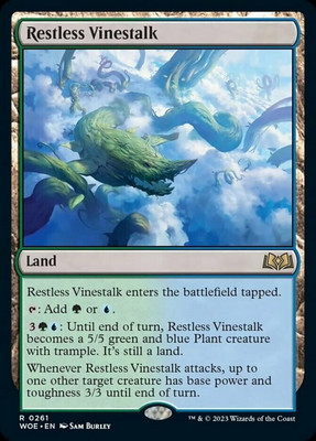 1x Restless Vinestalk NM-Mint, English Wilds of Eldraine MTG Magic