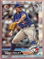 Sean Reid-Foley 2019 Bowman Rookie Card #58 Toronto Blue Jays RC MLB Baseball. rookie card picture