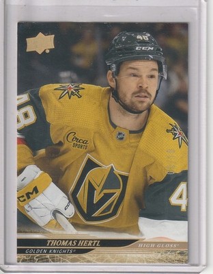 2024/25 UD SERIES 2 THOMAS HERTL UD HIGH GLOSS PARALLEL CARD #435 #d05/10 ERROR