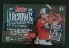 2025 Topps Archives Signature Series Baseball Factory Sealed Box