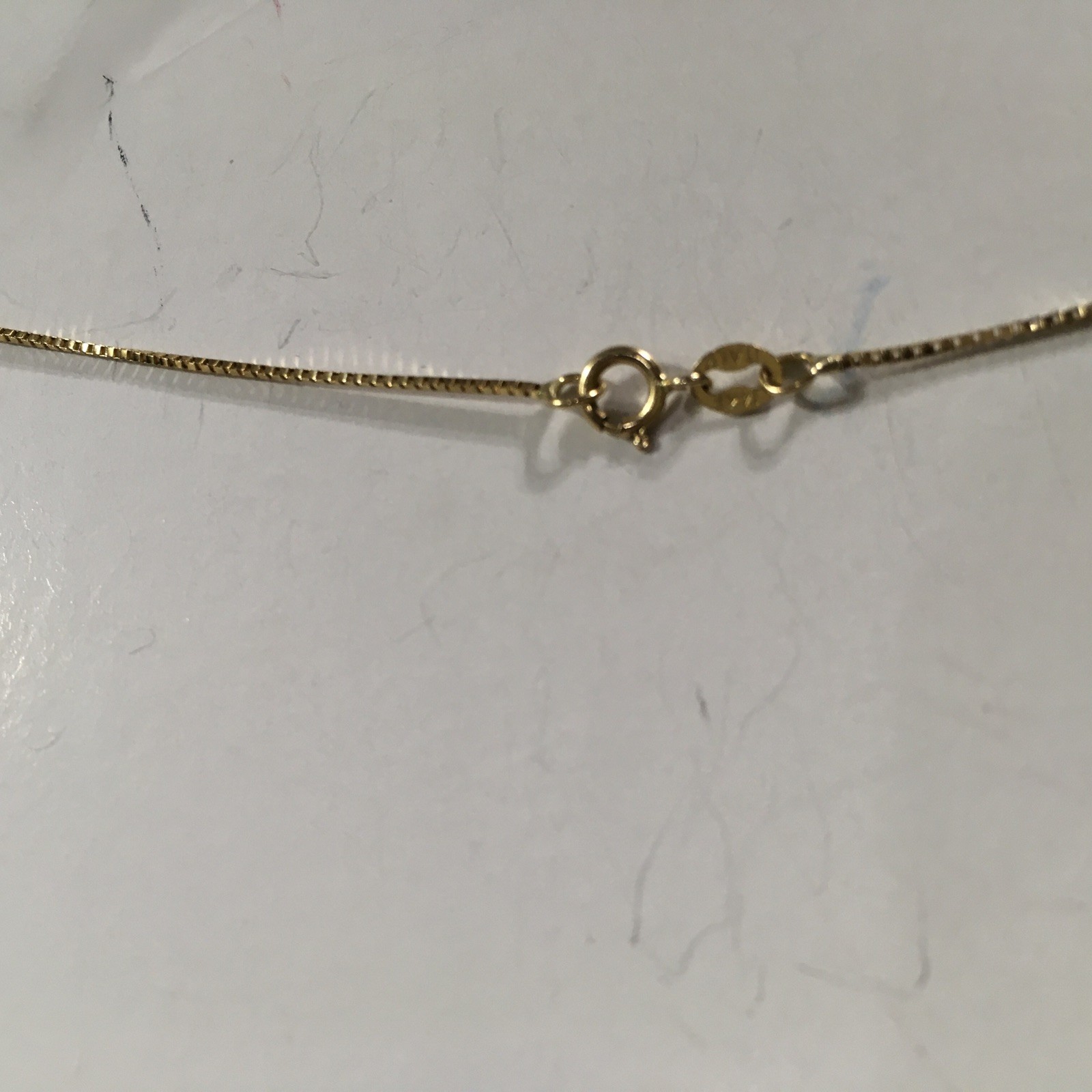 14K Solid Yellow Gold 2.9g - Solid Necklace Cross… - image 3