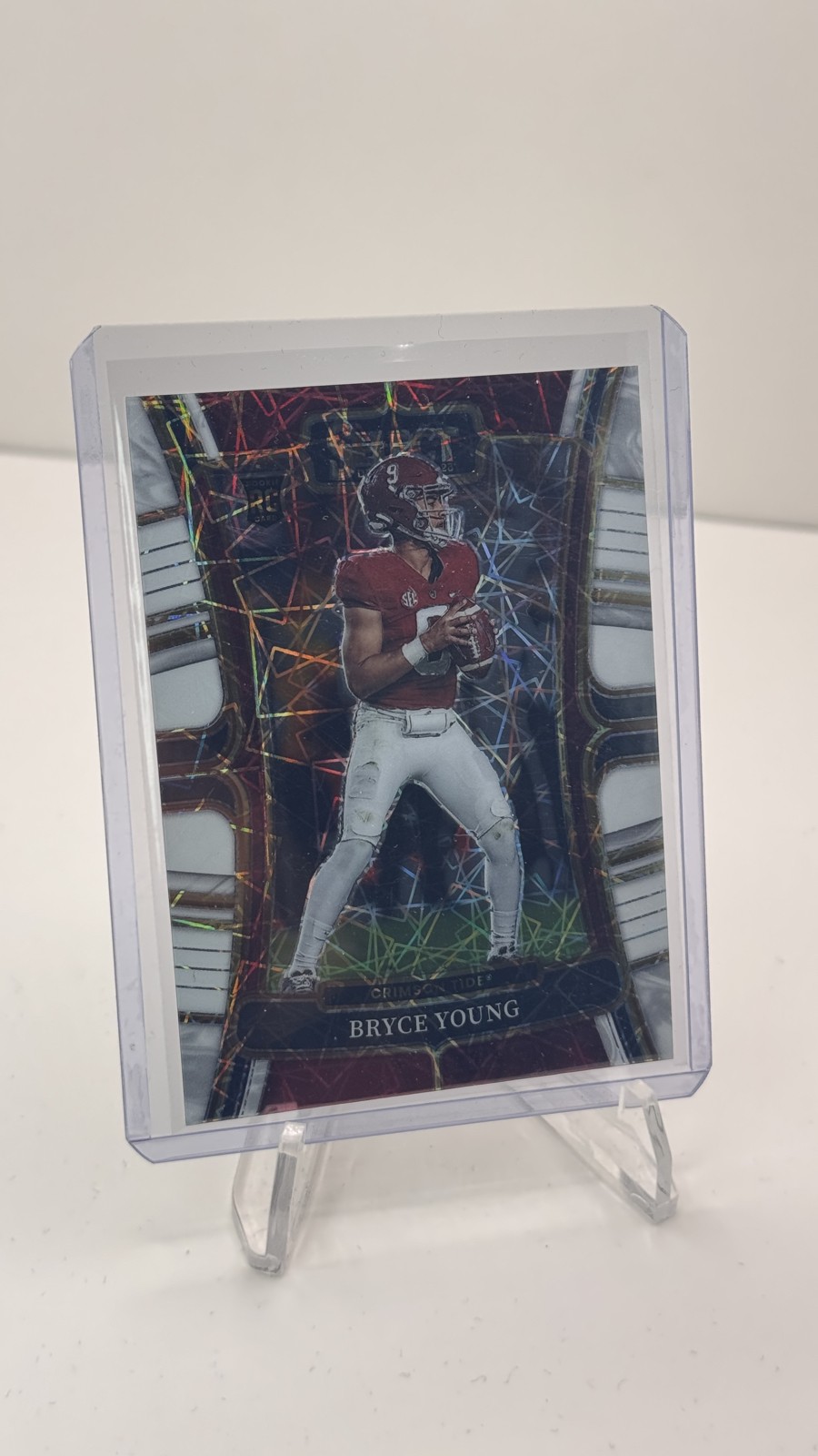 2023 Panini Select Draft Picks - Concourse Bryce Young #1 White Lazer Prizm (RC)