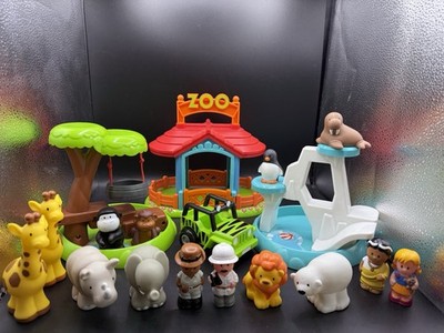 ELC Happyland Zoo Spielset, Safari Jeep Fahrzeug & Tier Spielzeug Spielfiguren Konvolut