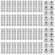 10 Sheets Graduation Hat Sticker Labels Class Cap Stickers Party Supplies