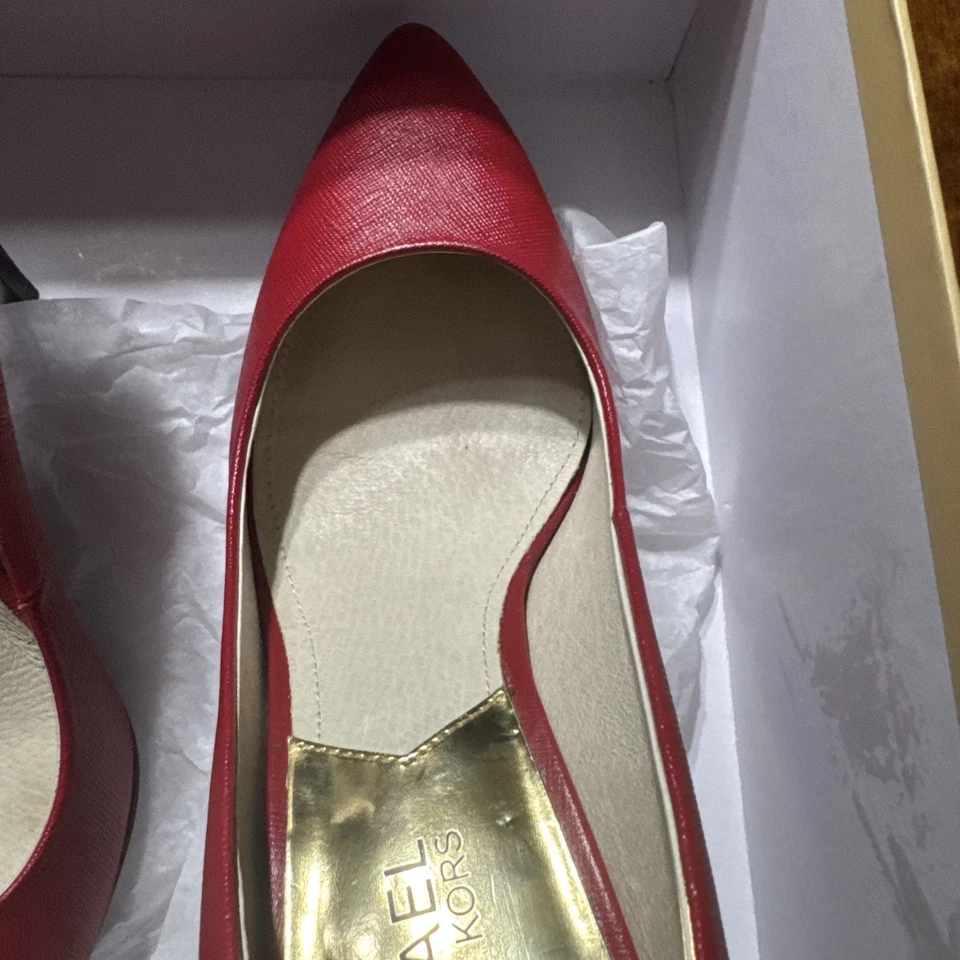 MICHAEL Michael Kors Red Flex Mid Pump Scarlet 6.5 - Image 3 of 4