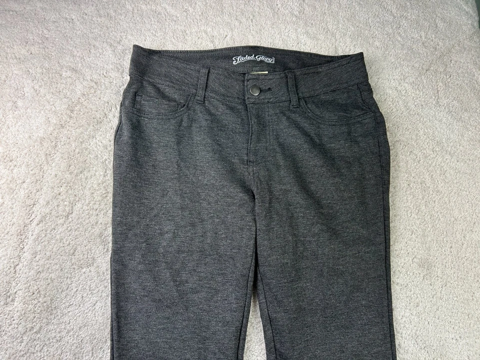 Faded Glory Pants Women's Size 6 Charcoal Gray Stretch Bootcut - Image 2 of 4