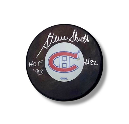 Steve Shutt HOF 93 Special Inscription Autographed Signed Hockey Puck w/ Cert
