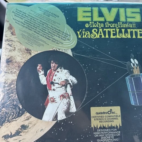 Elvis Presley “Aloha From Hawaii Via Satellite” LP  VPSX-6089 QuadraDisc NM/VG+