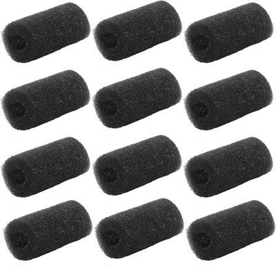 12 Pack 0.8 Inch Aquarium Pre-Filter Sponge Intake Cover Foam Fish Tank Filter