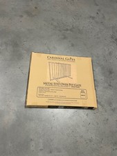 Safety Gate White MSOG Metal Step Over Cardinal Gates Scratch and Dent