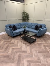 Teal DFS Zinc French Connection Corner Sofa - Delivery Available