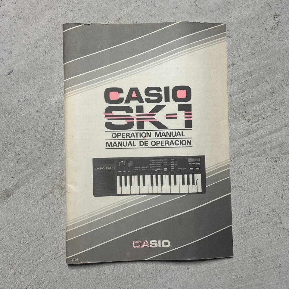 Casio SK-1 Box & Keyboard Original Operation Manual - Image 2 of 4