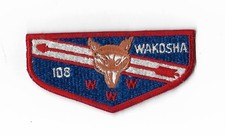 108 WAKOSHA LODGE MERGED 1972 S-1 ROLLED EDGE WAPSIPINICON AREA COUNCIL