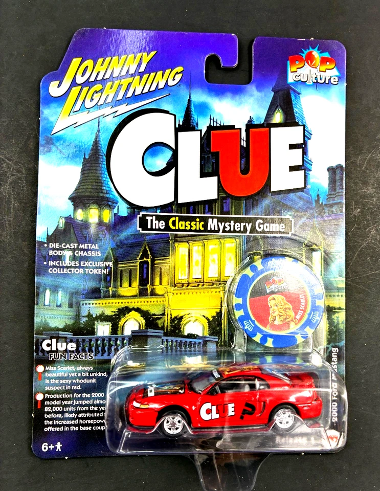 Ford Mustang Johnny Lightning 2000 rojo exclusivo Miss Scarlet 1/64 coleccionista PP Foto 2 de 3