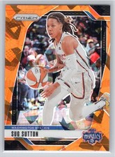 2024 Panini Prizm WNBA #51 Sug Sutton Ice Orange Prizms Washington Mystics