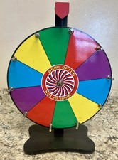 Whirl of Fun 12 Inch Prize Wheel-Spinning Wheel for Prizes with Stand, 10 Color