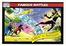 1990 Marvel Universe #99 X-Men vs Avengers
