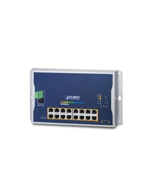 Planet WGS-4215-16P2S Industrial Flat Wall Mount L2 Managed 16-Port PoE Switc...