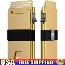 Slim Minimalist RFID Blocking Wallet W/ Elastic Cash Band  Card Holder New