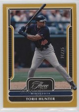 2023 Panini Three and Two Gold 24/25 Torii Hunter #79 6o3