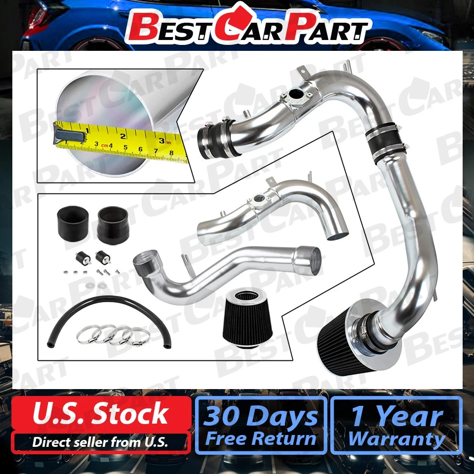 BCP NEGRO para Corolla 2005-2006/2005-2007 Matrix 1,8 L Kit de admisión de aire frío + filtro Foto 2 de 4