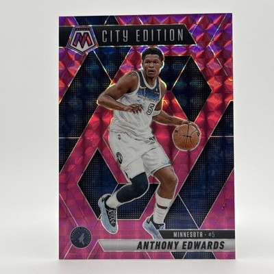 2024-25 Mosaic Anthony Edwards Pink City Edition No.279 # /175