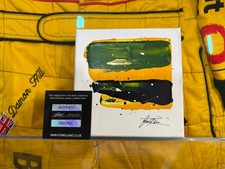 Original Ayrton Senna Motion in time F1 painted canvas  by David Johnson 6