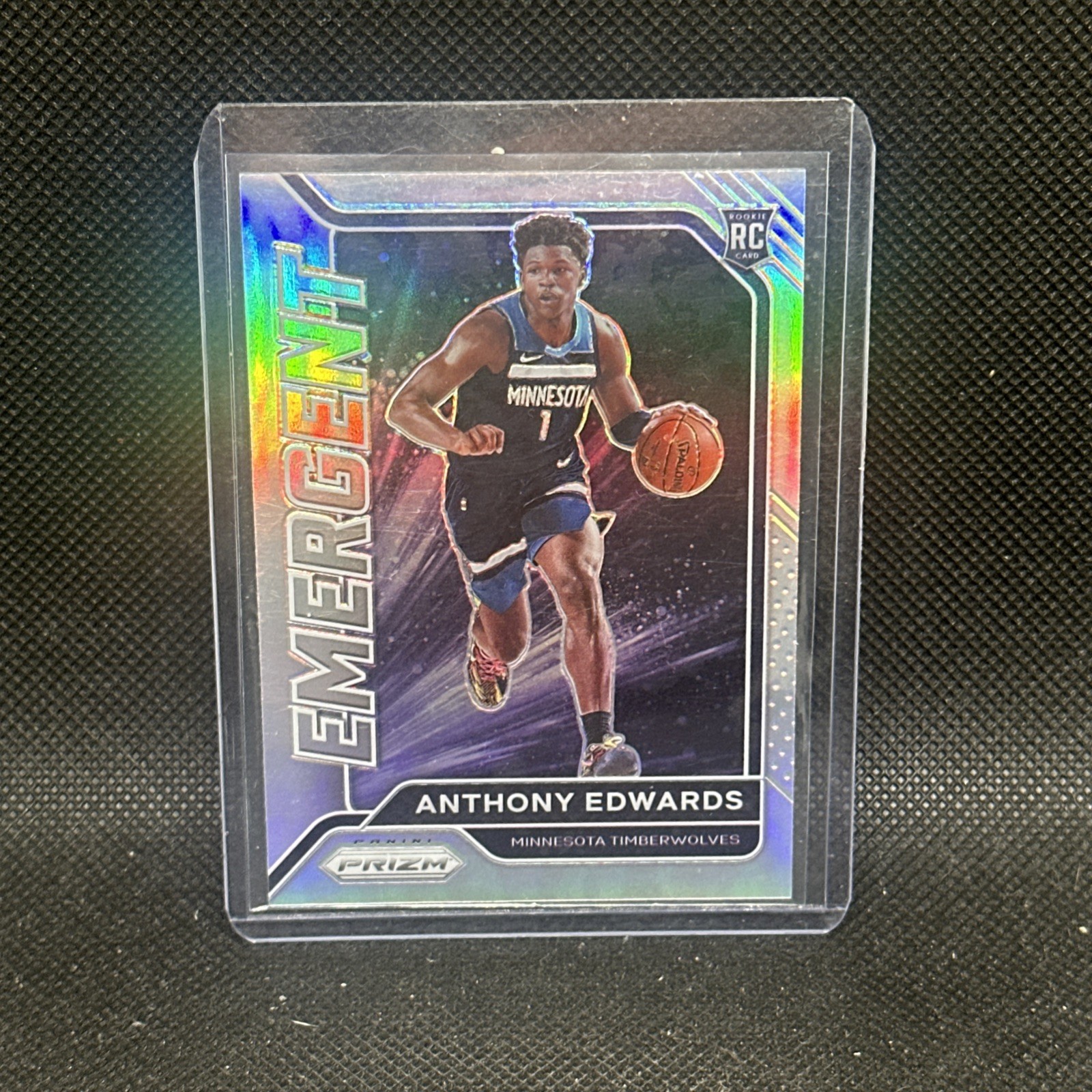 2020-21 Panini Prizm Emergent Anthony Edwards #3 RC Silver SSP TIMBERWOLVES