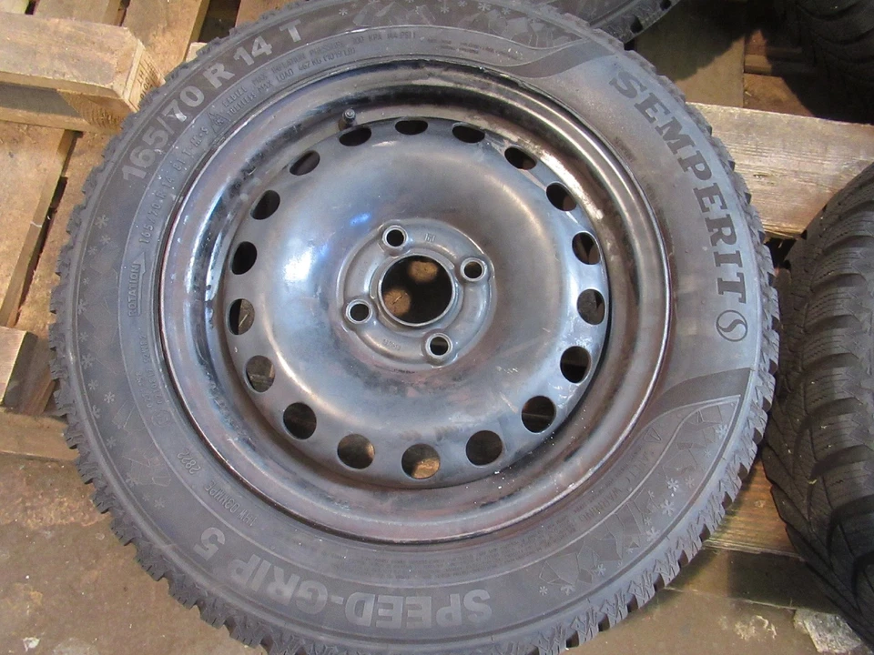 8mm Semperit Winterräder VW UP Skoda Citigo Seat Mii 165/70R14 5Jx14 ET35 4x100 - Bild 2 von 4