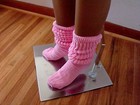 Slouch Knee Socks Pink Warm long Hooters Uniform workout Soccer running lingerie — photo 7