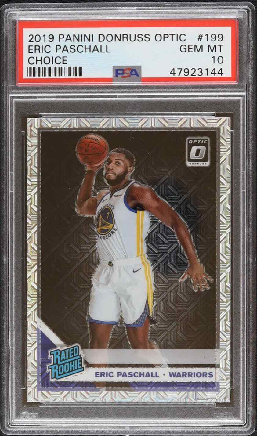 2019 Donruss Optic Eric Paschall Choice #199 PSA 10 Rookie RC