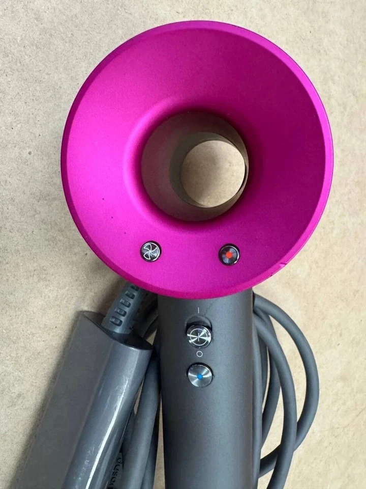 Secador de pelo supersónico Dyson 100 % genuino gris fucsia HD07 Foto 4 de 4