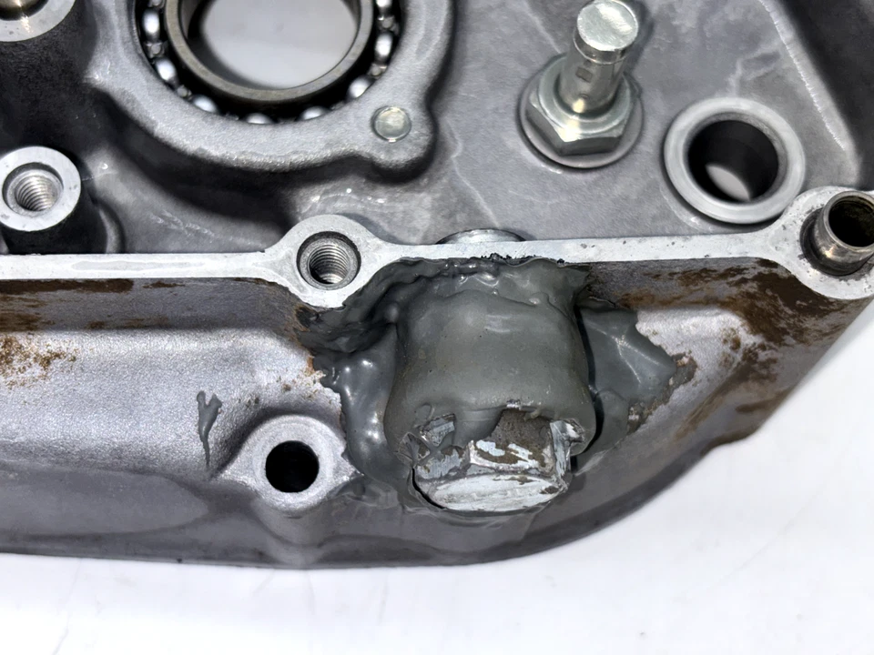 Kawasaki KLX300R 2001 97-07 cárter izquierdo Foto 3 de 4