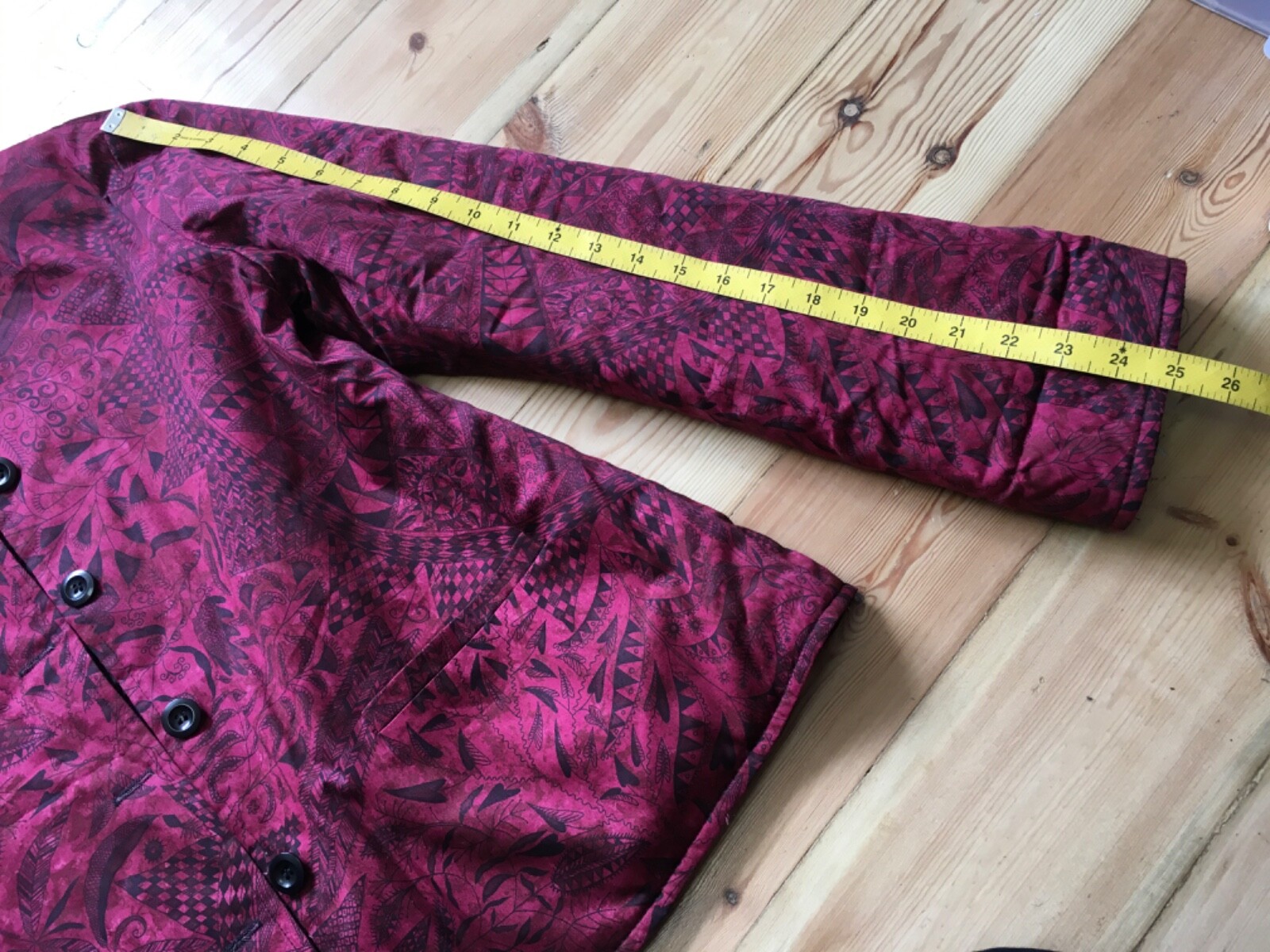 Peruvian Connection reversible jacket red black p… - image 14