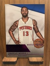 MARCUS MORRIS 2015-16 PANINI PRESTIGE #140 PURPLE BONUS SHOTS SERIAL #18/49